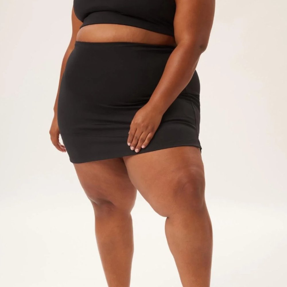 Girlfriend Collective Sport Skirt - Black - Small
